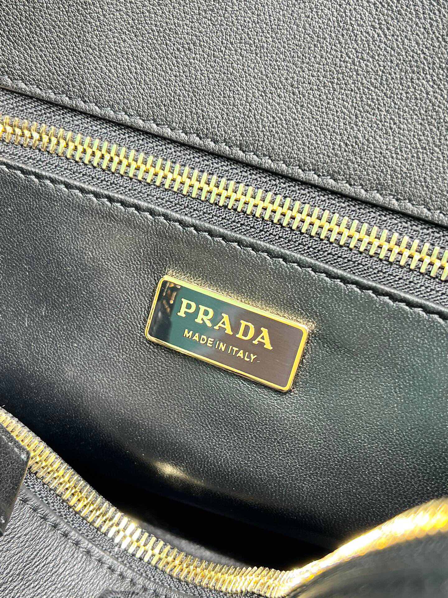 Prada Large Galleria Leather Bag Tote Shoulder Bag Black 1BA274